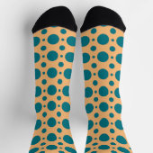 Chaussette Pop Art Pois Turquoises (Haut)