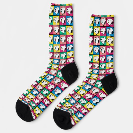 Chaussette Pop Art Snoopy Lips | Mod pour vous Motif (Gauche)