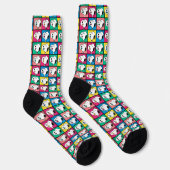Chaussette Pop Art Snoopy Lips | Mod pour vous Motif (Droite)