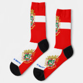 Chaussette Portoricain Drapeau Patriotique, Premium Porto Ric (Gauche)