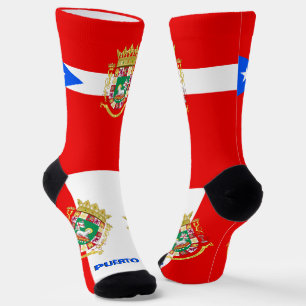 Chaussette Portoricain Drapeau Patriotique, Premium Porto Ric