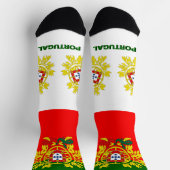 Chaussette Portugais Drapeau Patriotique, Durable Portugal (Haut)