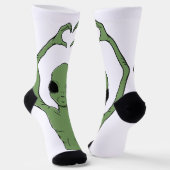 Chaussette Pose du cœur extraterrestre (Angulaire)
