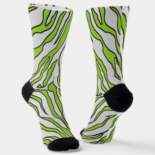 Chaussette Poster de animal De Tiges Jaunes Vert Et Blanc4