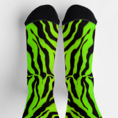 Chaussette Poster de animal Des Tiges Noir Et Lime (Haut)