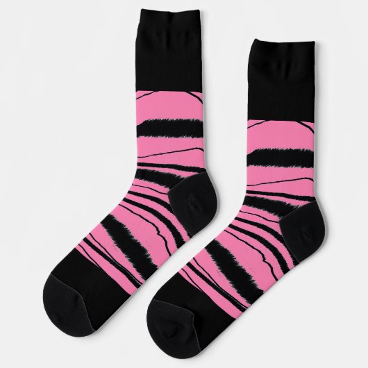 Chaussette Poster de animal rose (Gauche)