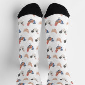 Chaussette Poulet Coloré Drôle Poule (Haut)