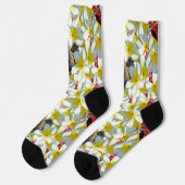 Chaussette Poulets Et Frangipanis, Chaussettes D'Équipage (Gauche)