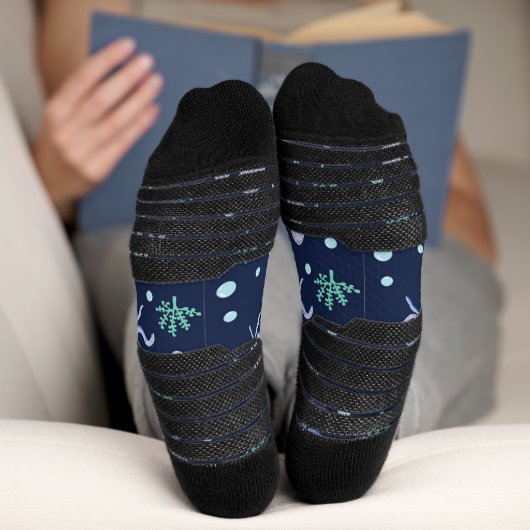 Chaussette Poulpe sous la mer motif pour enfants (Fond)