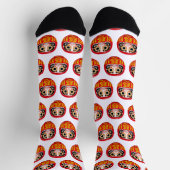 Chaussette Poupée Daruma (charme traditionnel japonais de cha (Haut)