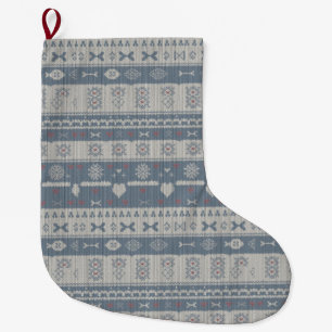 Chaussette pour animaux en tricot scandinave avec 
