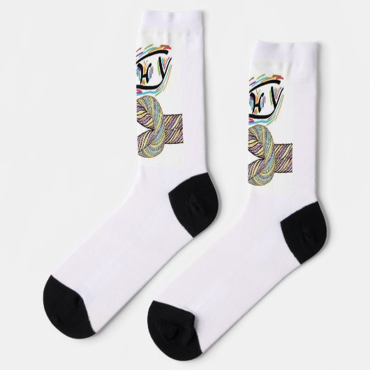 Chaussette "Pourquoi pas" est des Chaussettes sans limites (Gauche)