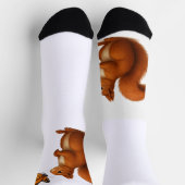 Chaussette Poursuite Joyeuse – Écureuil Heureux & Papillon (Haut)