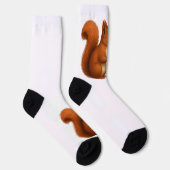 Chaussette Poursuite Joyeuse – Écureuil Heureux & Papillon (Droite)