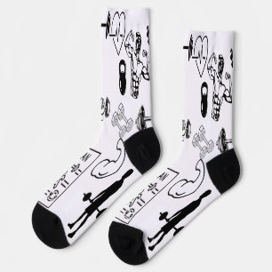 Chaussette Power Step Gym Socks Muscle Grip Art Bodybuilding