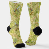 Chaussette Prairie de libellule bleue faune (Angulaire)