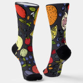 Chaussette Pratique joli fruit motif l Design coloré (Angulaire)