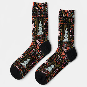 Chaussette Premium Festin Pastel Joyeux Noël