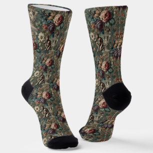 Chaussette Prenez un Bow - Tapisserie victorienne gothique