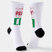 Chaussette Priez pour CA : Ensemble dans la prière pour CA (Angulaire)
