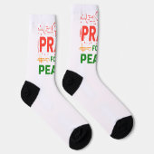 Chaussette Priez pour la paix (Droite)