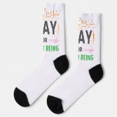 Chaussette Priez Pour L'Être Humain (Gauche)
