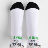 Chaussette Priez Pour L'Être Humain (Haut)