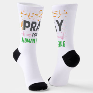 Chaussette Priez Pour L'Être Humain