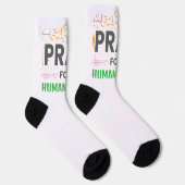 Chaussette Priez Pour L'Être Humain (Droite)