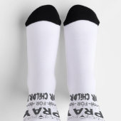 Chaussette Priez Pour Nos Enfants (Haut)