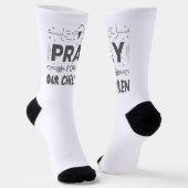 Chaussette Priez Pour Nos Enfants (Angulaire)