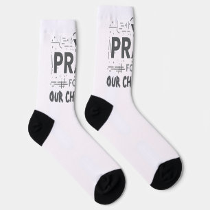 Chaussette Priez Pour Nos Enfants
