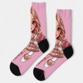 Chaussette princesse de cœur dall (Gauche)