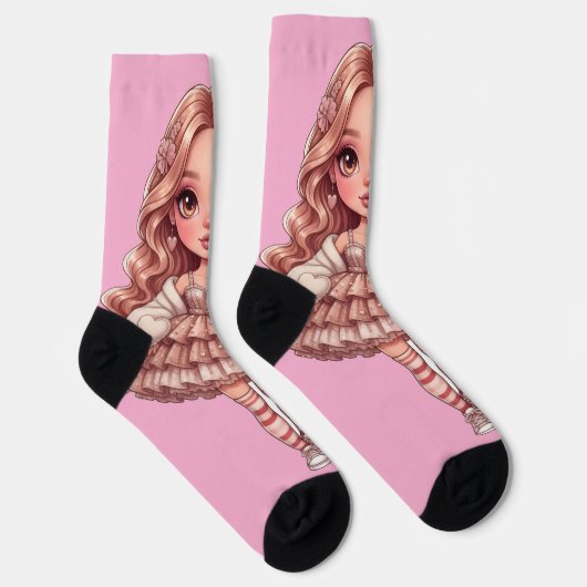 Chaussette princesse de cœur dall (Droite)