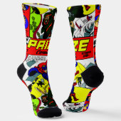 Chaussette PRIX des bandes dessinées des années 1940 (Angulaire)