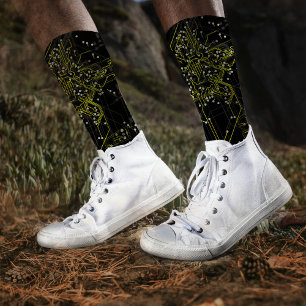 Chaussette Processus de routage coloré Abstrait moderne Cool