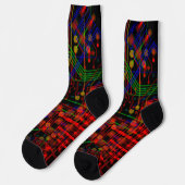 Chaussette Processus de routage Geek électronique Abstrait Re (Gauche)