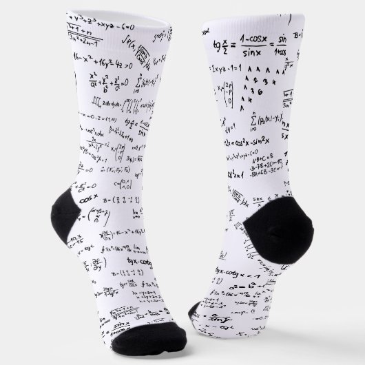 Chaussette Professeur enseignant équations de formule mathéma (Angulaire)