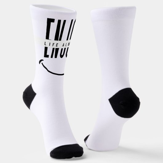 Chaussette Profitez de la vie toujours (Angulaire)