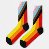 Chaussette Progrès Rainbow Flag Chaussettes, LGBTQ & Pride Ch (Gauche)