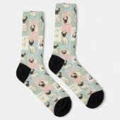 Chaussette Pug Cartoon Pattern (Droite)