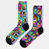 Chaussette Puppy Love  Multicolored (Gauche)