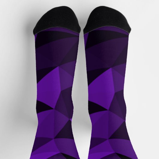 Chaussette Purple black geometric mesh pattern (Haut)