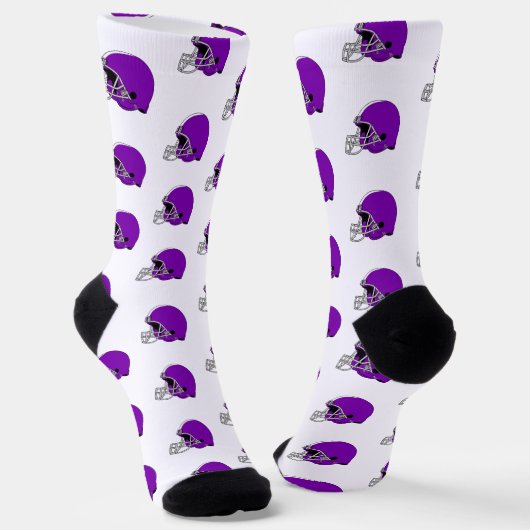 Chaussette Purple Football Helmets (Angulaire)