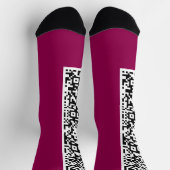Chaussette QR Code Scan Info Chaussettes modernes - Choisir l (Haut)