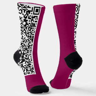 Chaussette QR Code Scan Info Chaussettes modernes - Choisir l