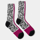 Chaussette QR Code Scan Info Chaussettes modernes - Choisir l (Droite)