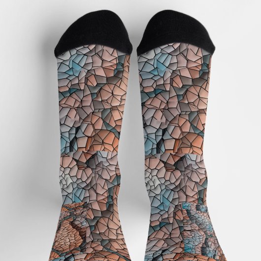 Chaussette Quilt pattern Crew Socks (Haut)