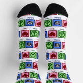 Chaussette Radiologie de l'amour de la paix (Haut)