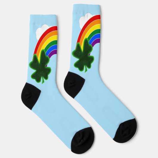 Chaussette Rainbow Pot of Gold St. Patrick's Day (Droite)